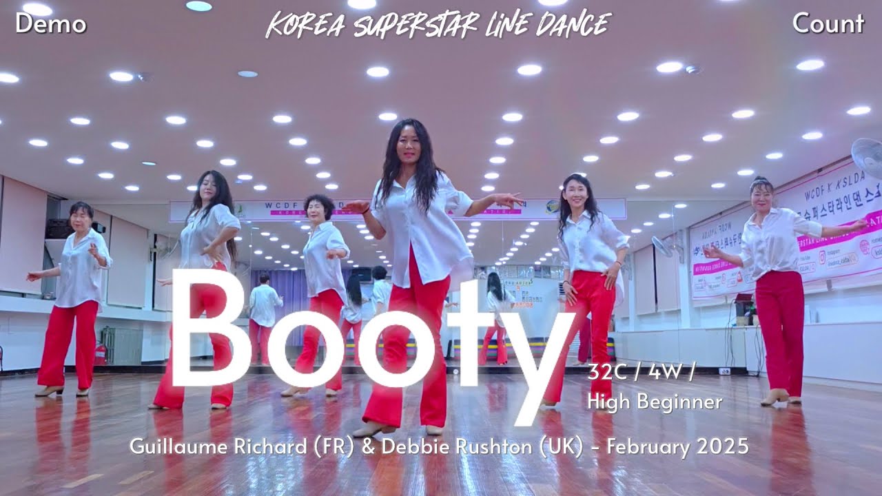 Демонстрация и счёт Booty Linedance (начальный уровень) | Корейская ассоциация образования в обла...