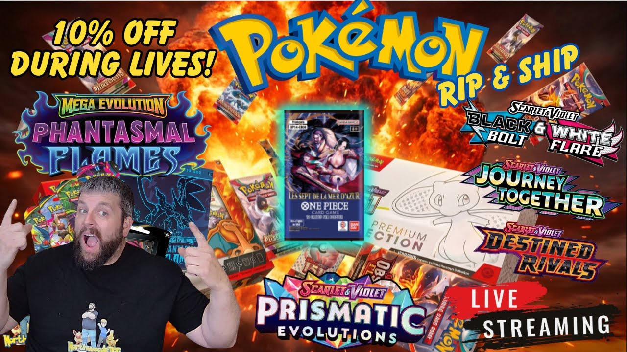 Pokémon Rip & Ship LIVE: Discount While We Are Live All Products!