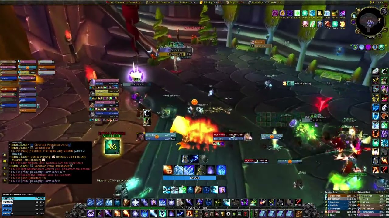Illidari Council - Mage Tank Kite Strategy - Black Temple - WoW TBC Classic