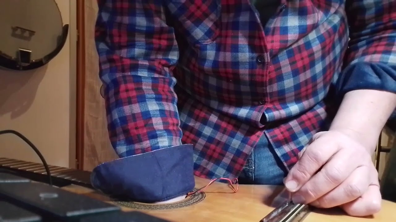 montaggio piezo su chitarra classica