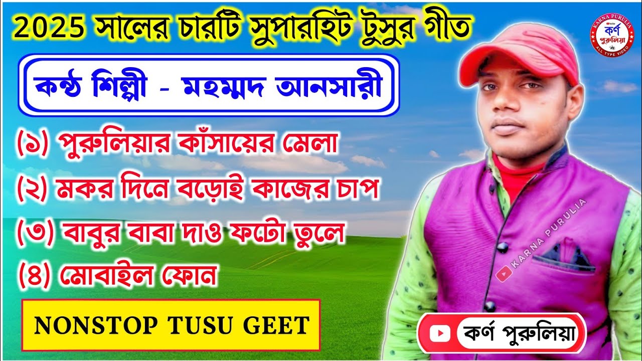 Mahammad Ansari Nonstop Tusu Geet 2025 || Nonstop Tusu Geet 2025 || মহম্মদ আনসারী ননস্টপ টুসু গান