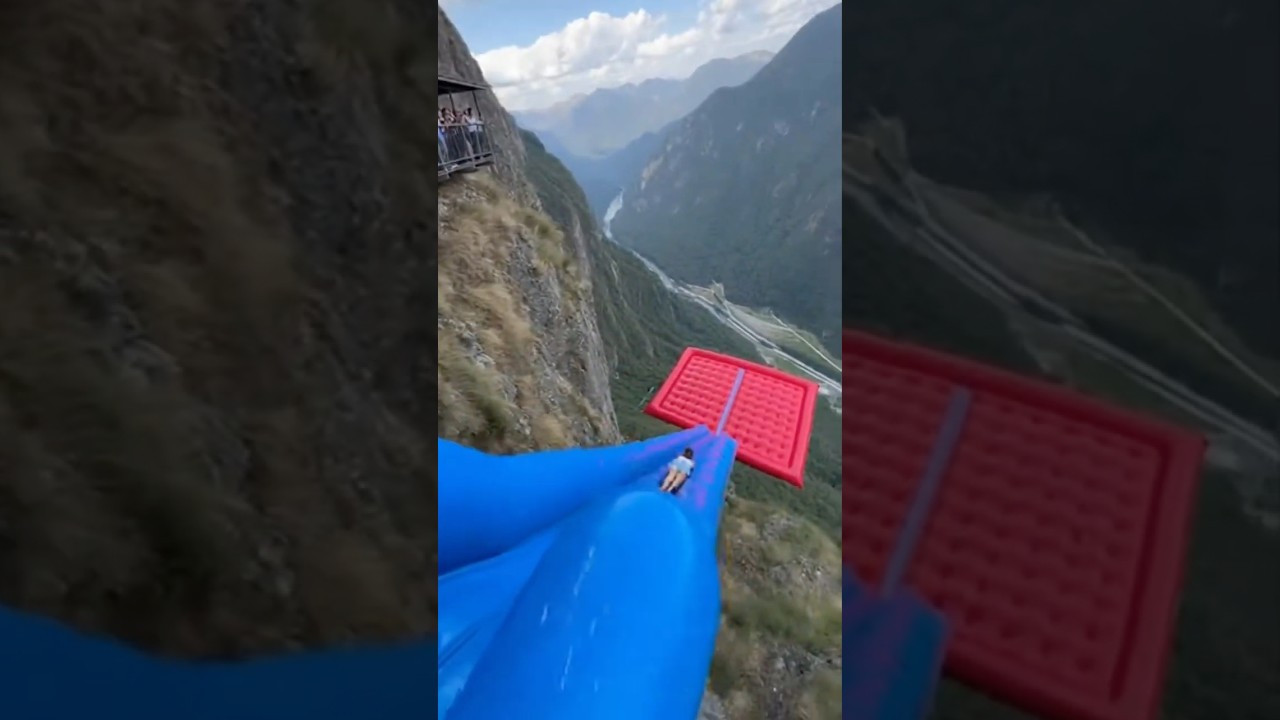 Clean Cliff Airbag Slide&hellip; Violent Bounce 🤯