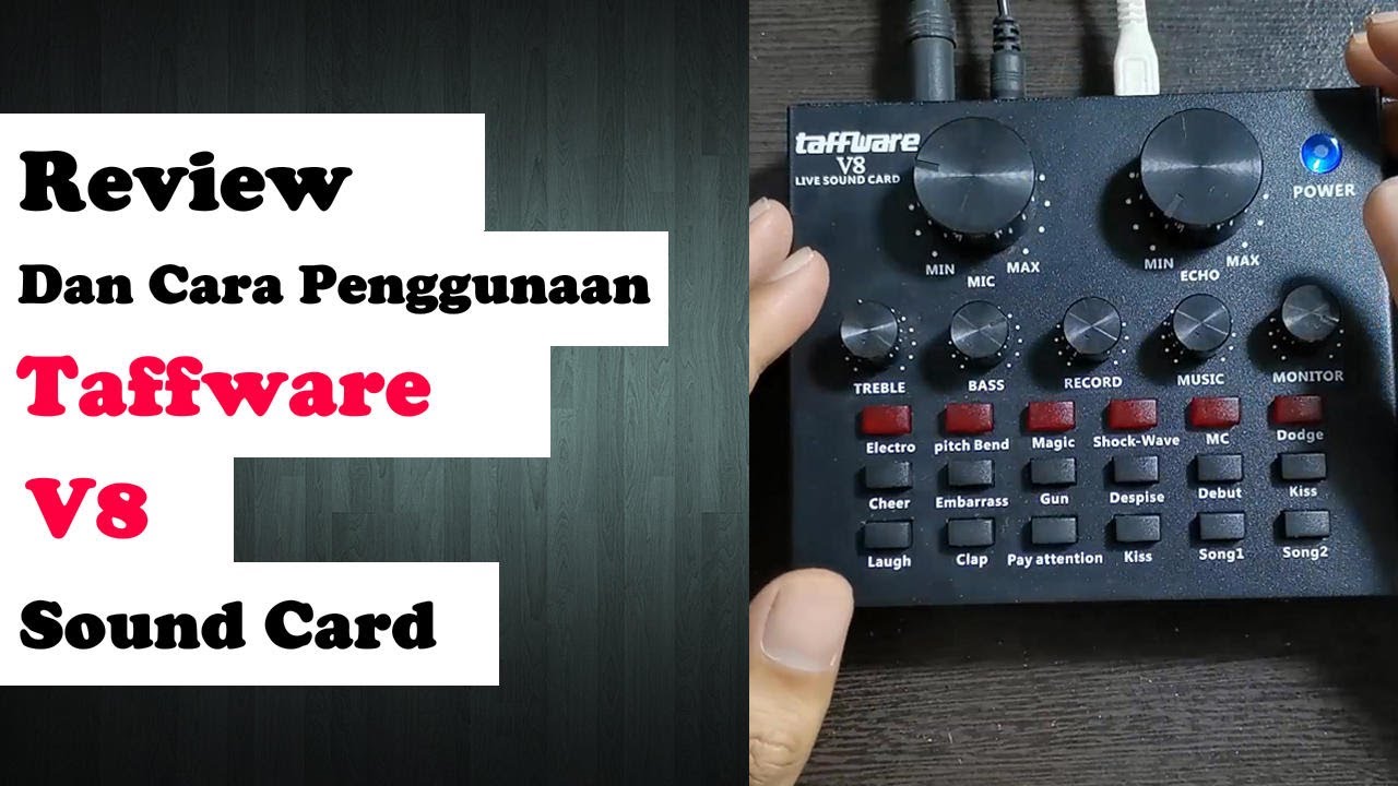 review dan cara penggunaan soundcard taffware v8