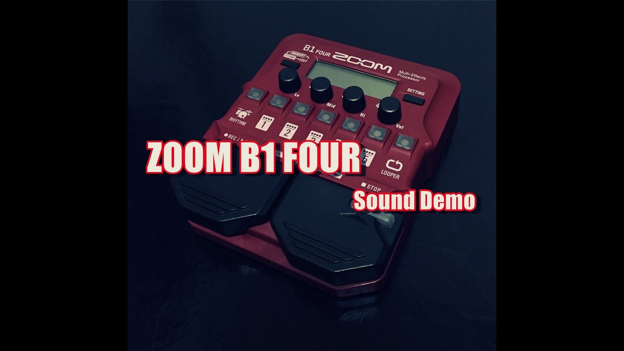 ZOOM B1 Four Sound Demo (No Talk)