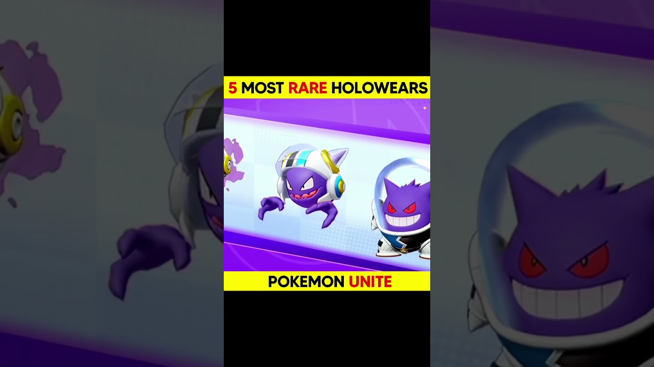 TOP 5 MOST RARE HOLOWEARS 😱 | POKEMON UNITE #shorts #pokemon