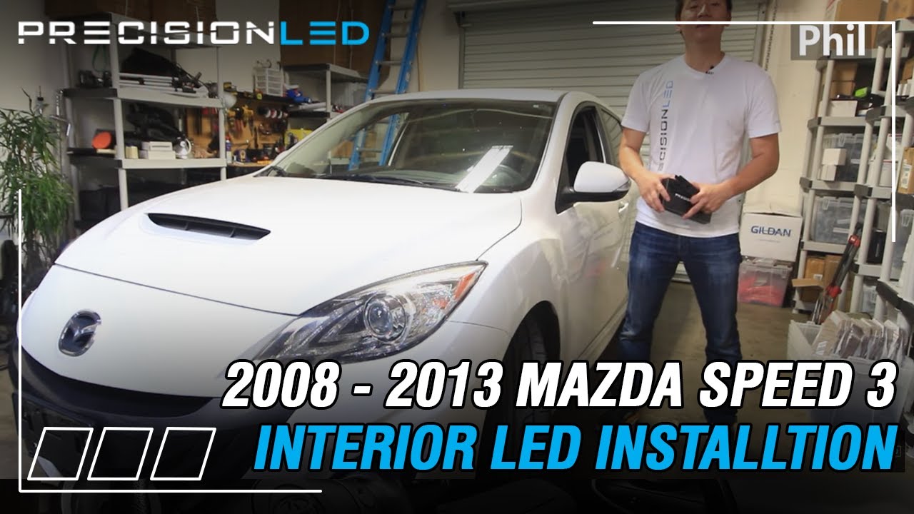 Как установить светодиодные фонари салона Mazda Speed ​​3 — 2-го поколения (2008–2013)