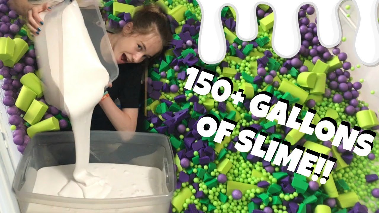 MAKING 150 GALLONS OF SLIME !!
