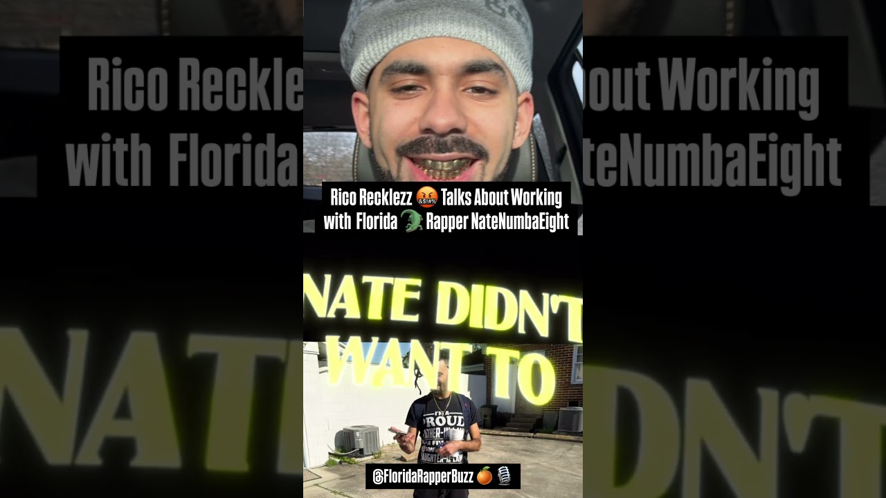 Rico Recklezz Talks About Working with Florida Rapper Natenumbaeight #rap #news #florida