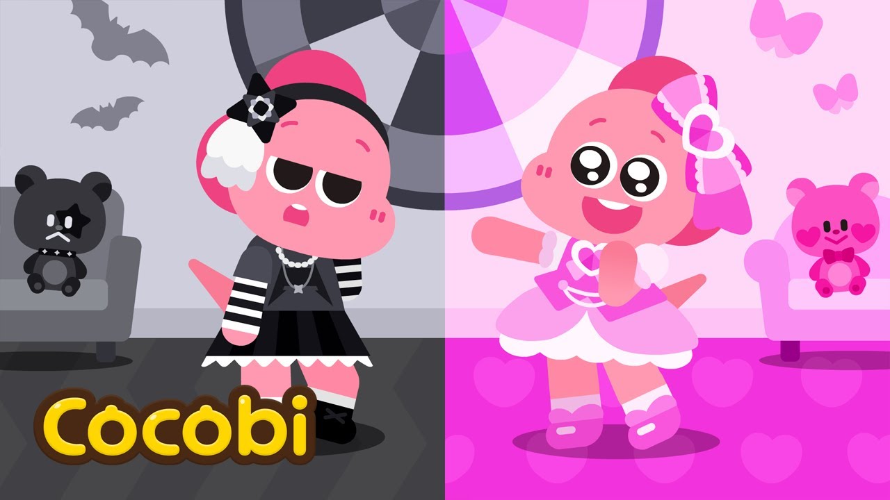 Pink vs Hitam💗🖤 Lagu Warna Anak | Kids Songs | Cocobi Bahasa Indonesia