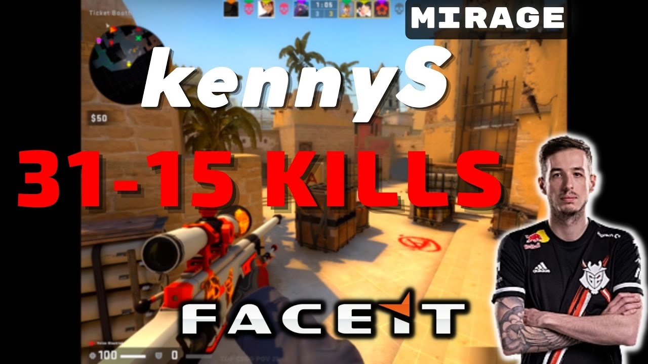 CSGO POV kennyS (31-15) (Mirage) 𝙒𝙞𝙣 (16-10) / Faceit 29.10.2022