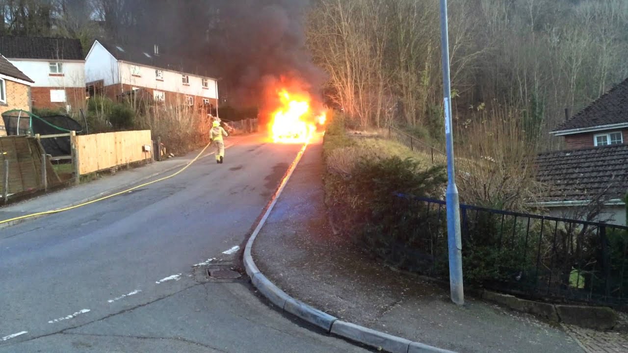 Car Fire Abercarn