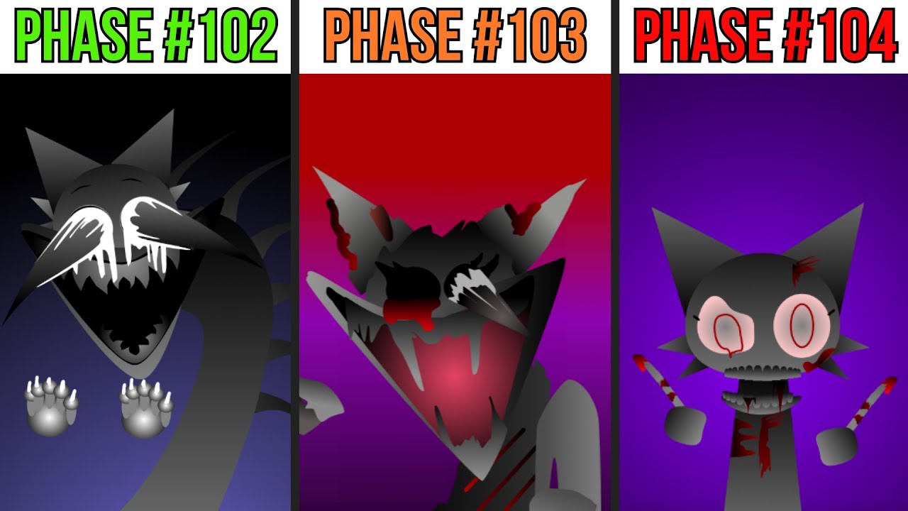 Phase 102 VS Phase 103 VS Phase 104 in Incredibox Sprunki