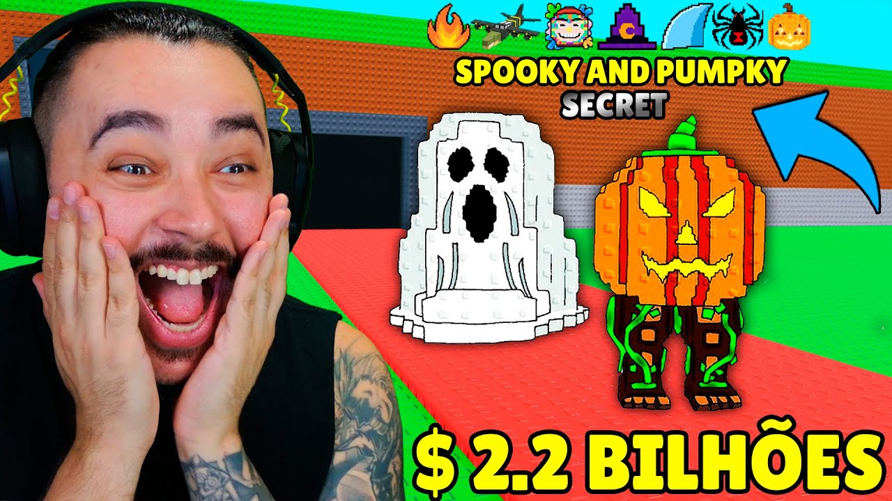 FIZ UM SPOOKY AND PUMPKY COM MAIS DE 2 BILHÕES POR SEGUNDO!! | ROUBE UM BRAINROT - ROBLOX
