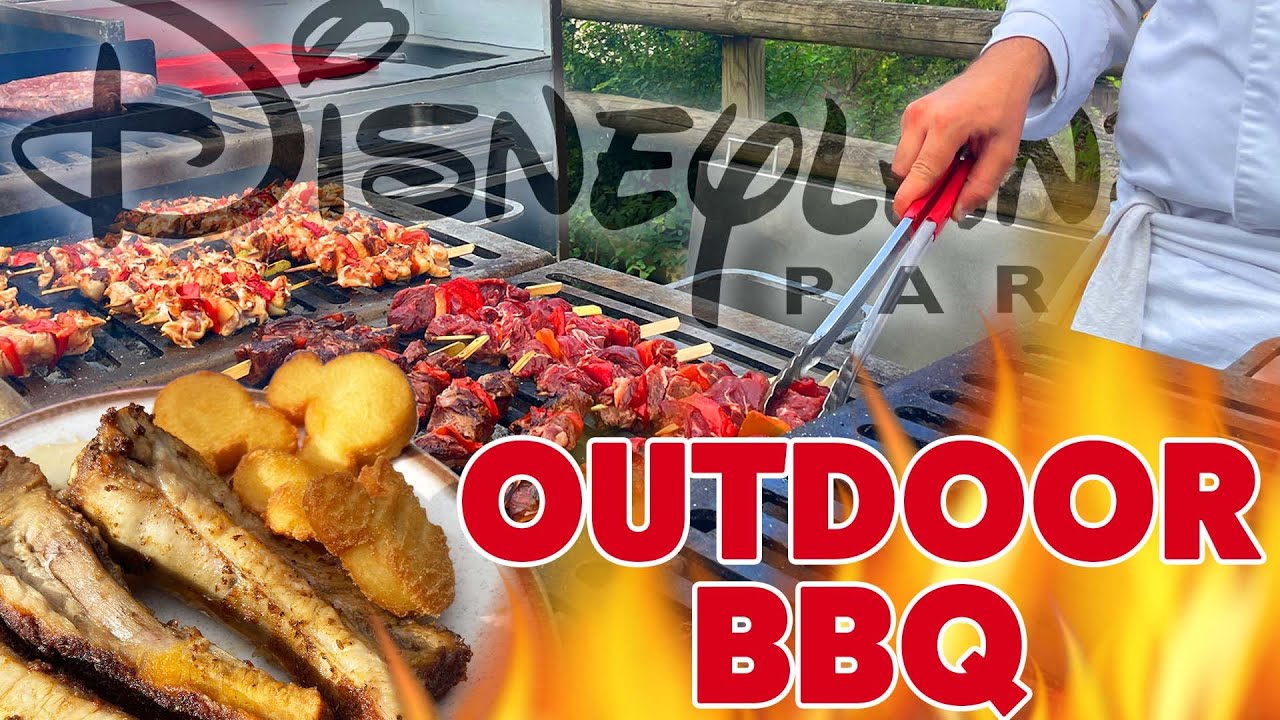 🍽️ Enjoying Davy Crockett's Tavern Outdoor BBQ in Disneyland Paris