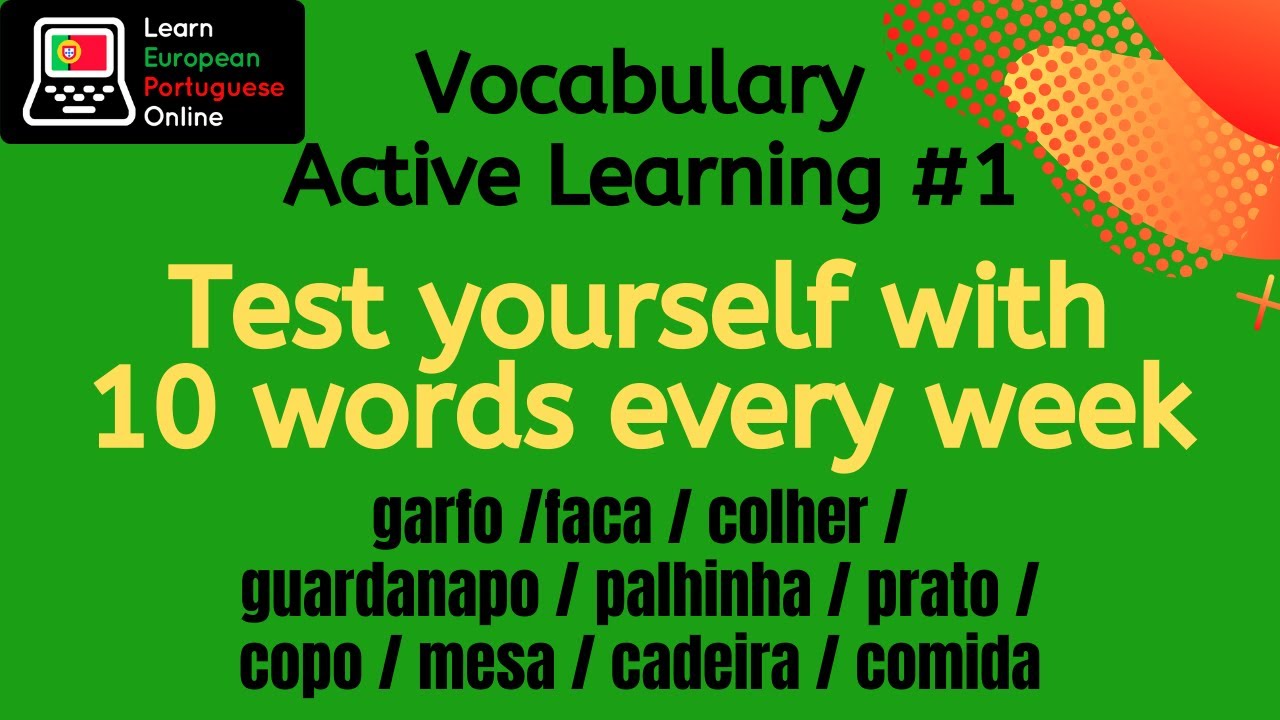 Vocabulary Active Learning #1 - Learn and Practice 10 words!
