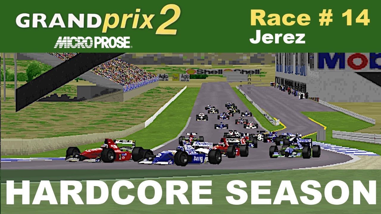 Microprose Grand Prix 2 - Race #14 -  European GP (Hardcore Season)