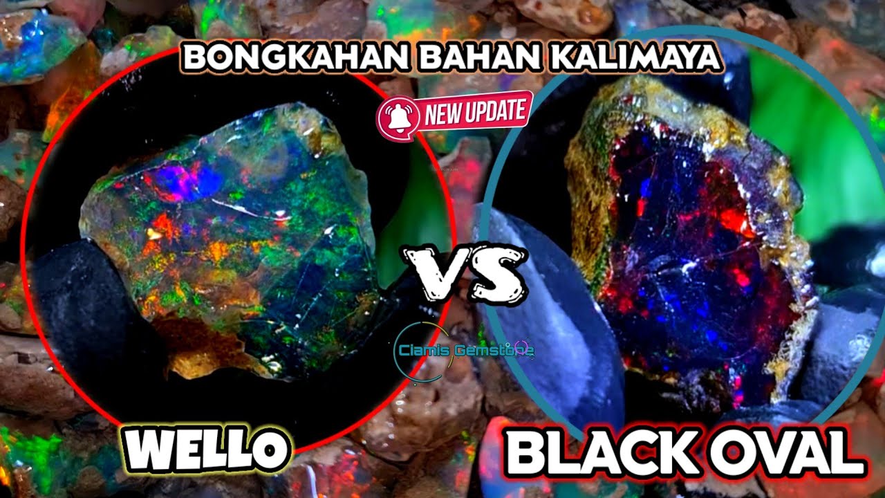 LANGSUNG DARI BAHAN‼️ BONGKAHAN KALIMAYA & BAHAN BLACK OPAL 🔥 HARGA NEGO SAJA ✅️