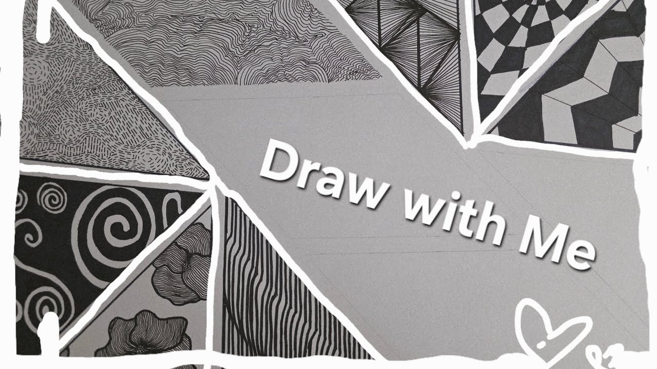 Draw with Me 😌 (doing some homework btw) #ASMR #DrawWithMe 