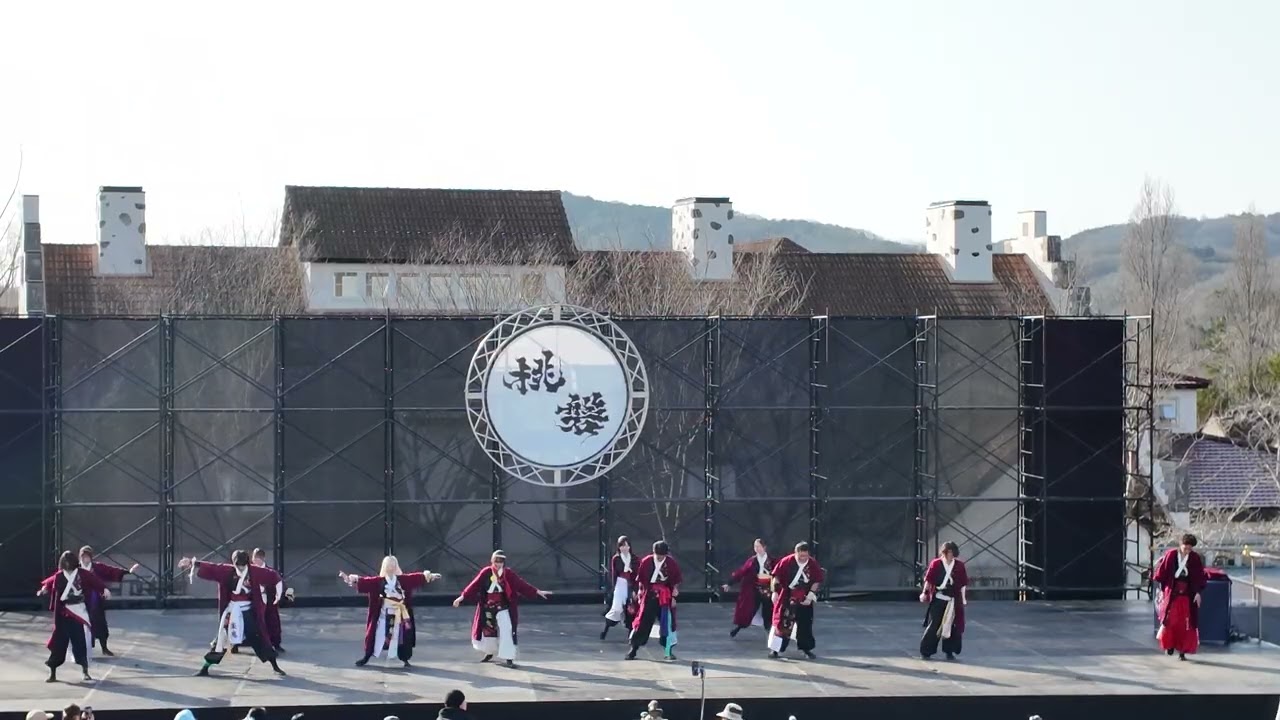 あかいわ桃磐祭（モモロックフェス）岡山うらじゃ連　楽鬼