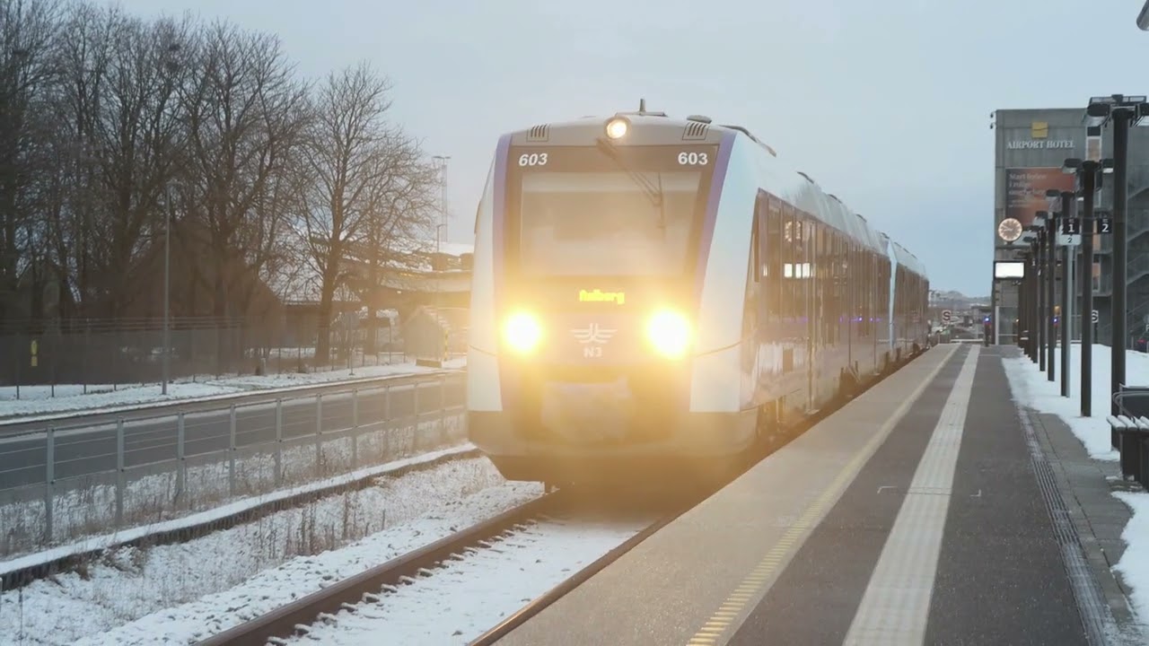 Nordjyske jernbaners kørsel til Aalborg lufthavn
