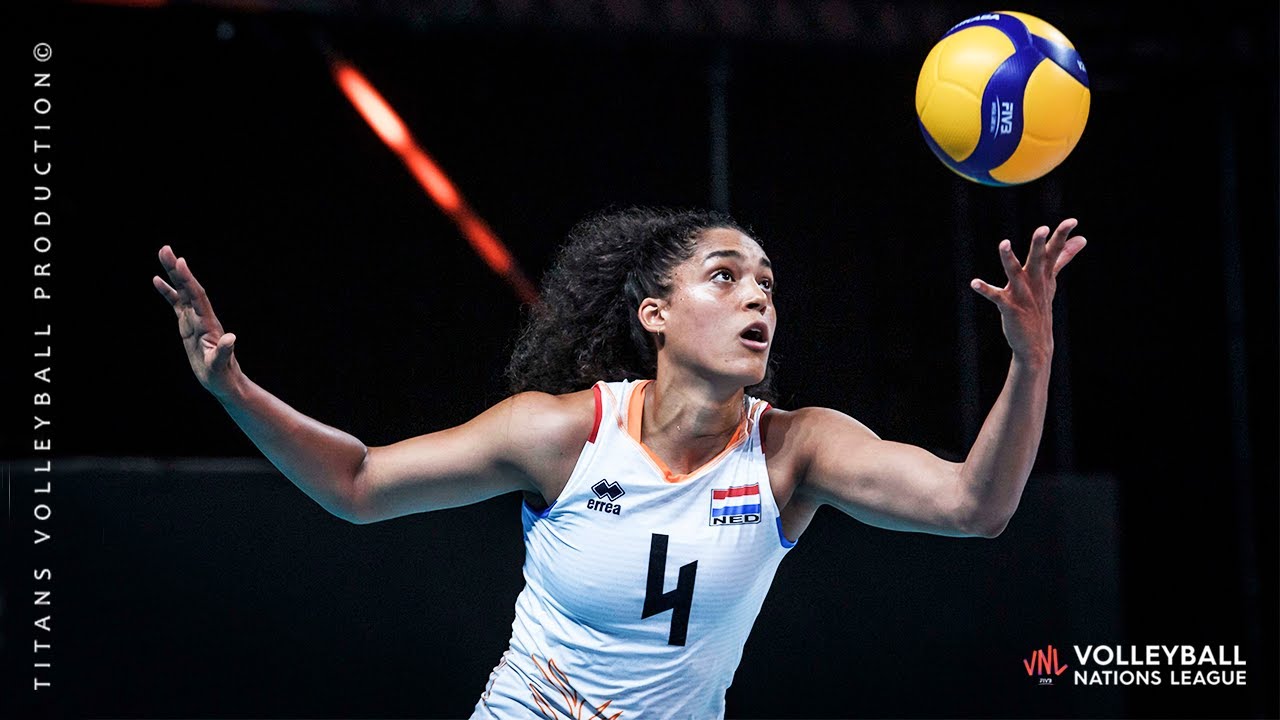 Celeste Plak - Powerful Volleyball Spikes an Women's VNL 2021