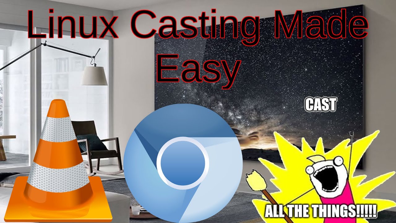 Casting Web Pages, Desktop, and Files to Chromecast on Linux