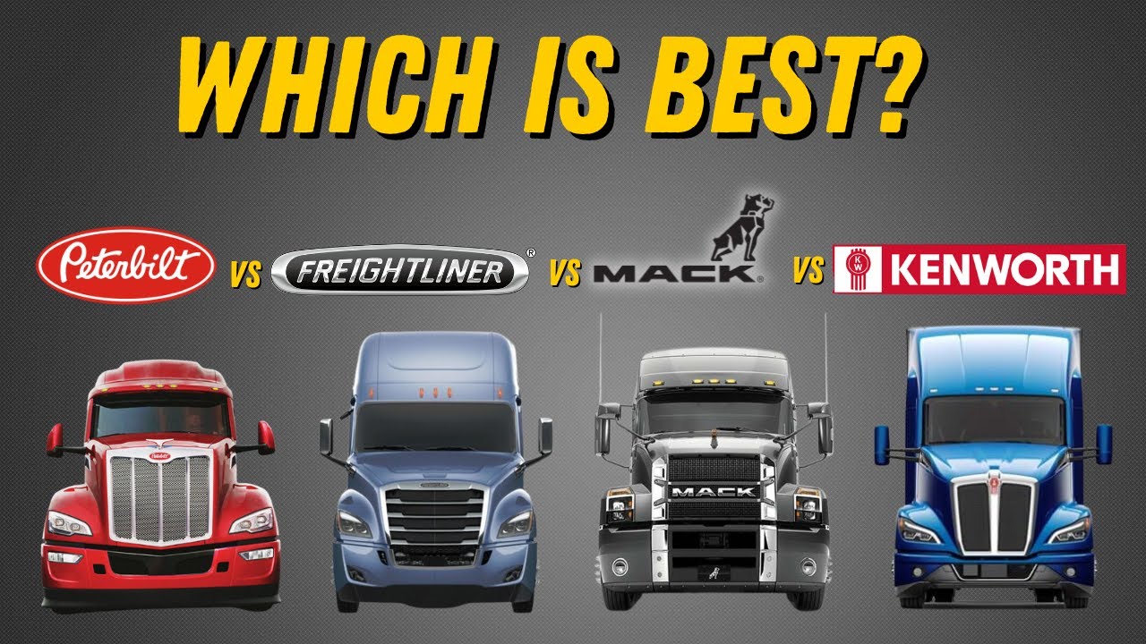 Лучший американский полуприцеп? ▶ Peterbilt против Kenworth против Freightliner против MACK