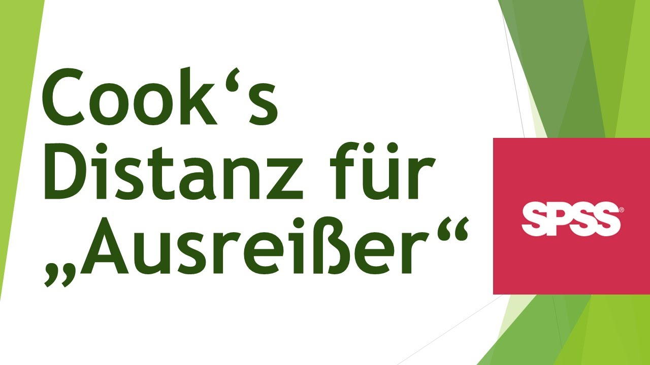 Cook-Distanz in SPSS berechnen und interpretieren - Ausreißer? - Daten analysieren in SPSS (112)