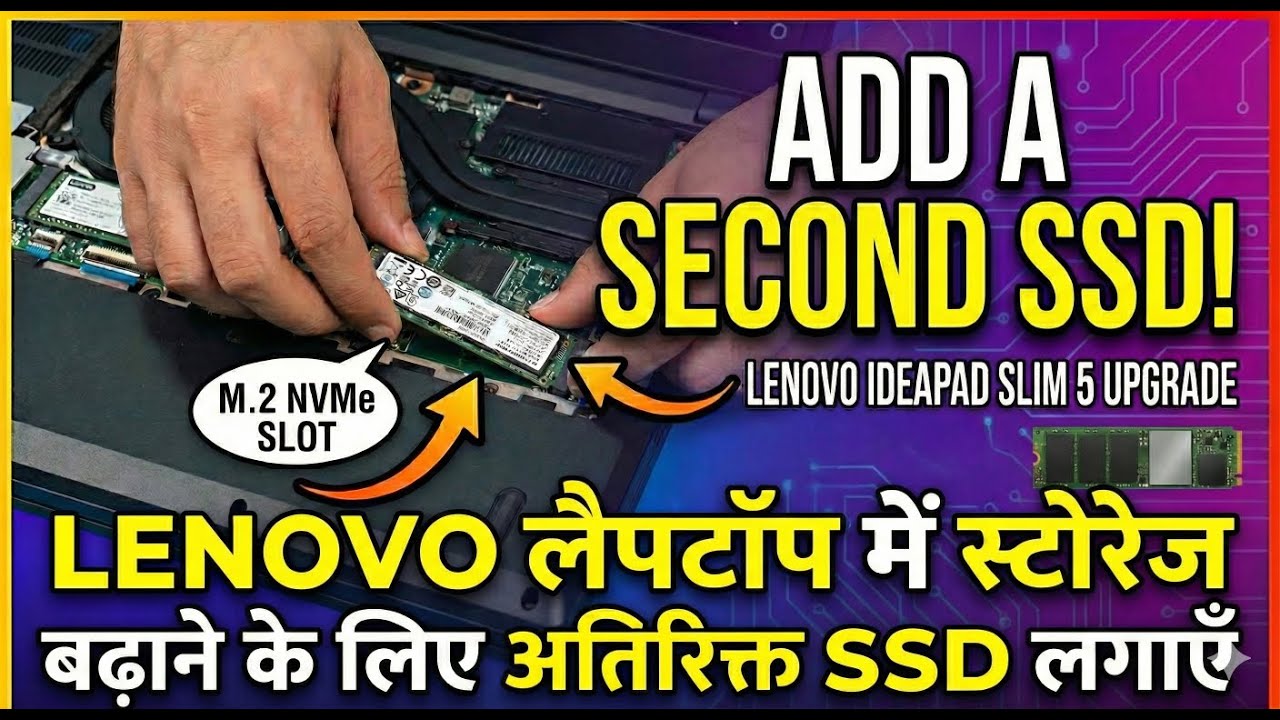 DON'T buy iCloud/OneDrive if you are running out of SPACE.How to add a another SSD in Lenovo IdeaPad