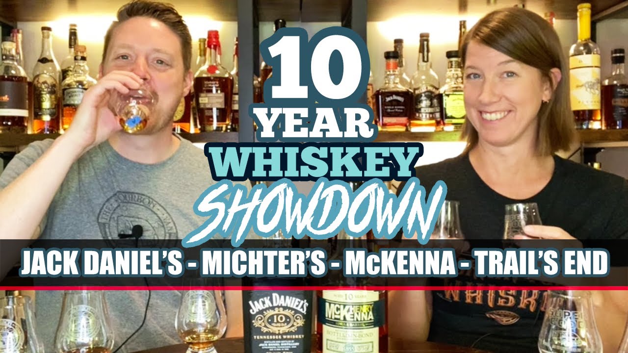 Jack Daniel's 10, Henry McKenna 10, Michter's 10, Trail's End 10: 10 Year Whiskey Flight