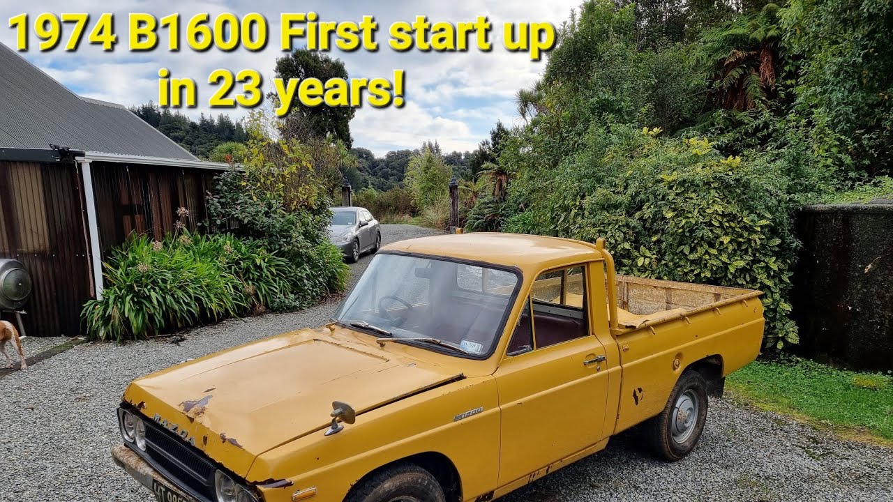 1974 Mazda B1600 - first time running in 24 years
