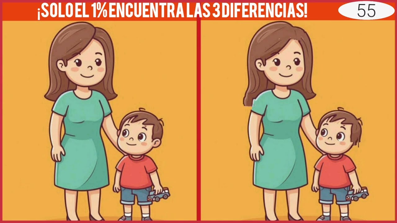 1️⃣ Encuentra las 3 diferencias en 60 segundos 🕒  /81