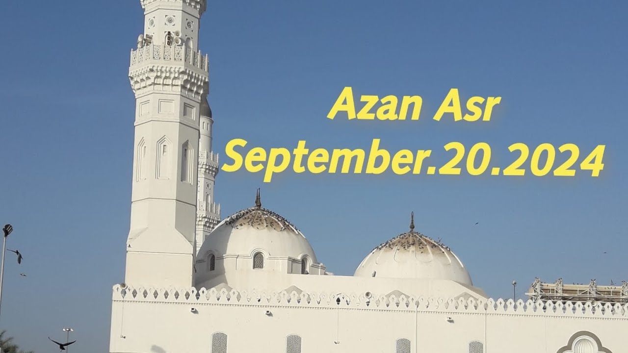 Quba Masjid Asr Prayer in September 2024.