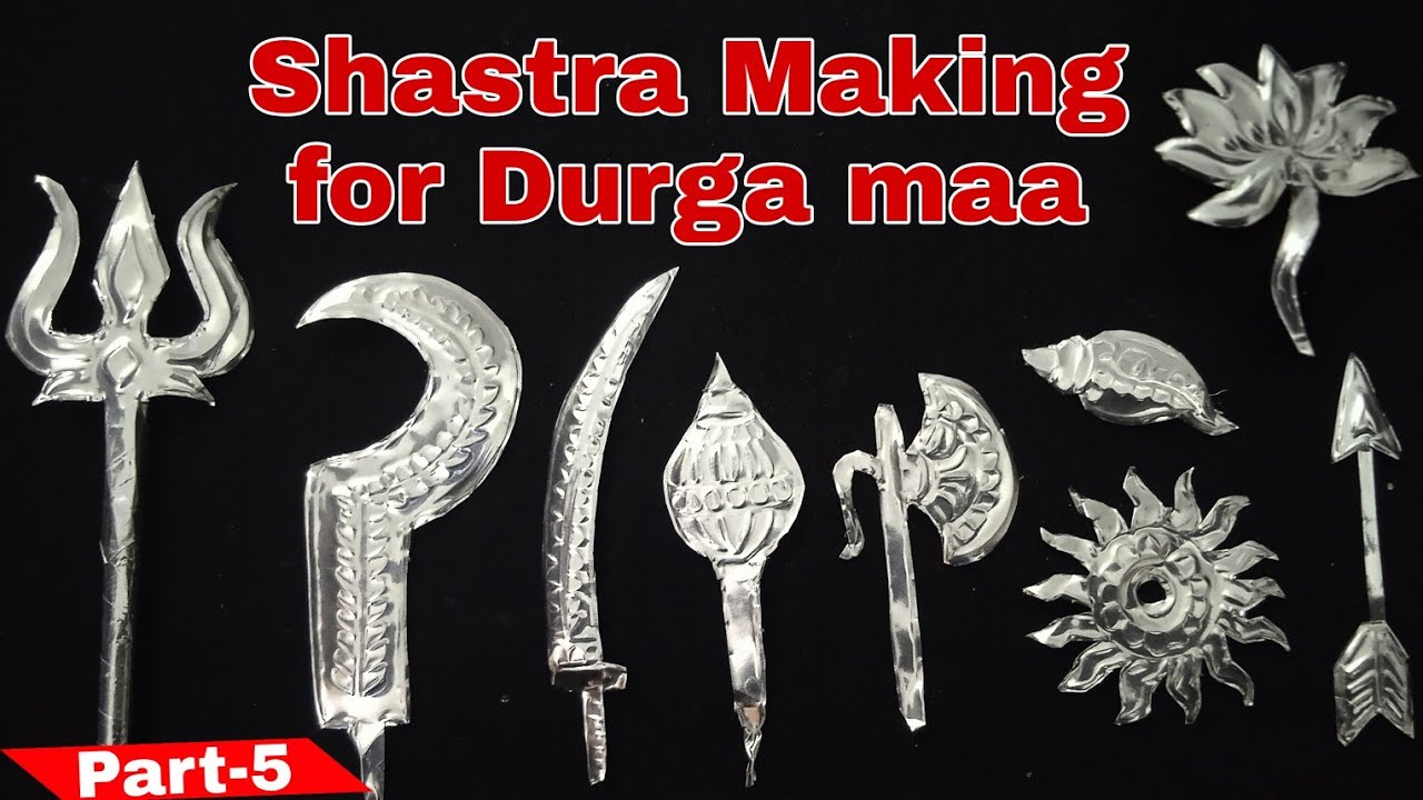 How to make astras for maa Durga/Make shastr for maa Durga/दुर्गा मां का शस्त्र कैसे बनाए/diy shastr