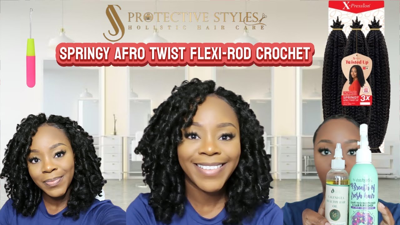 Springy Afro Twist Flexi-Rod Crochet