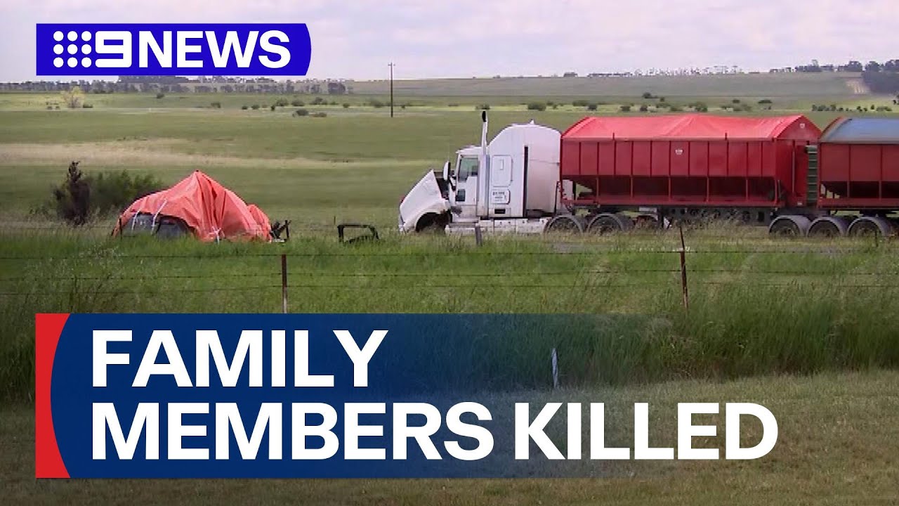 Three family members killed, fourth injured in horror collision with truck | 9 News Australia