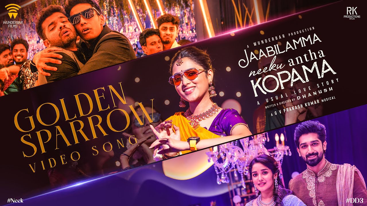 Golden Sparrow - Video Song (Telugu) | Dhanush | Priyanka Mohan | Pavish | Anikha | GV Prakash