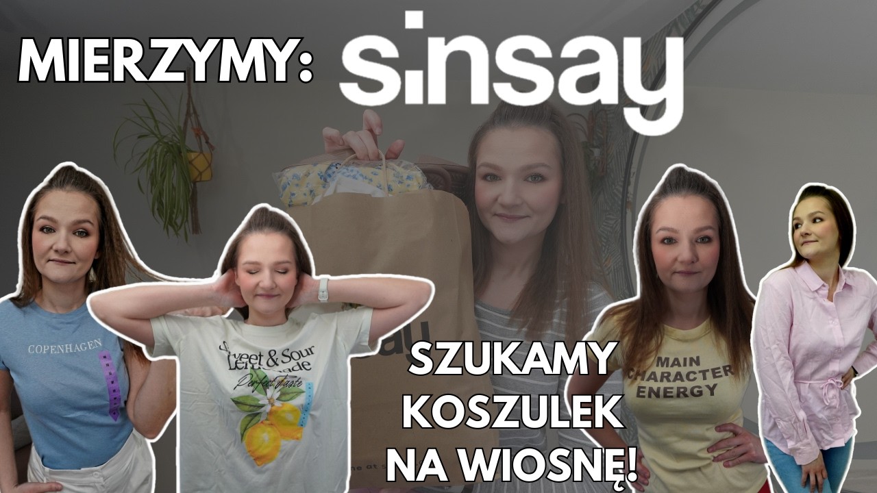 PRZYMIARKA SINSAY 👚👗 Wiosenne koszulki + 2 sukienki | Haul i opinia