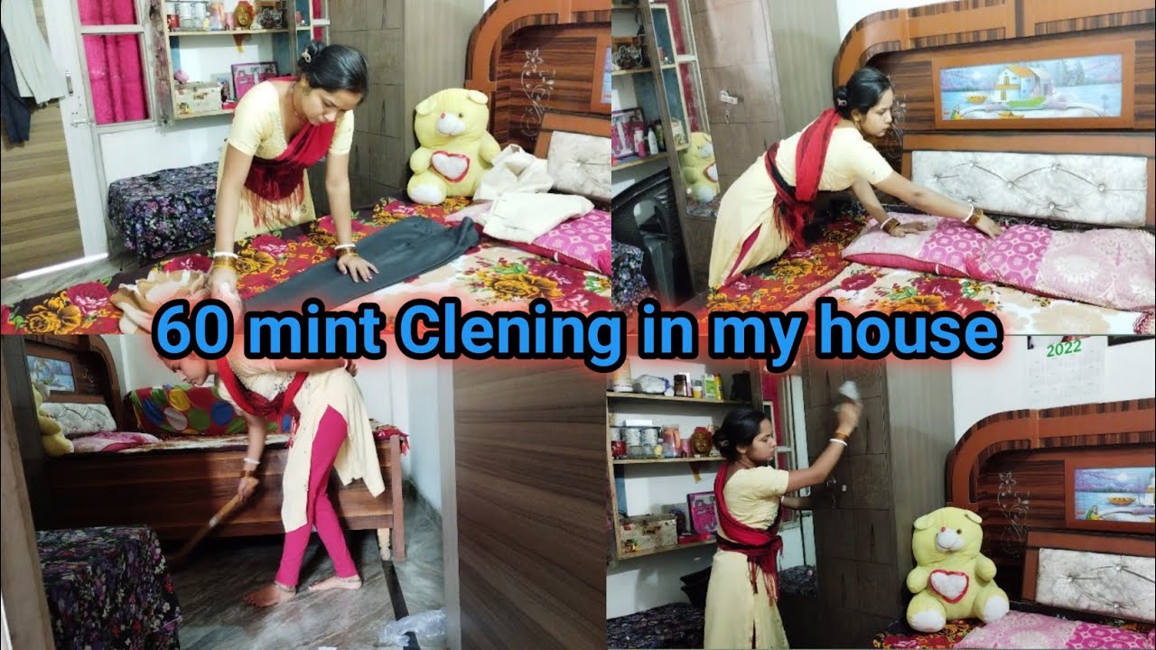 🤔अपने छोटे से घर कि Clening बिना 🌺आलश 60 mint मे कैसे कर लेती हु #cleaning