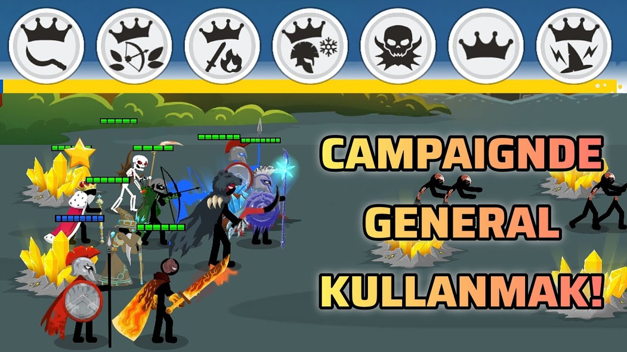 Sefer Modunda (Campaign) Generalleri Kullanmak! Xiphos İle Final Boss Kesmek! Stick War: Saga Türkçe