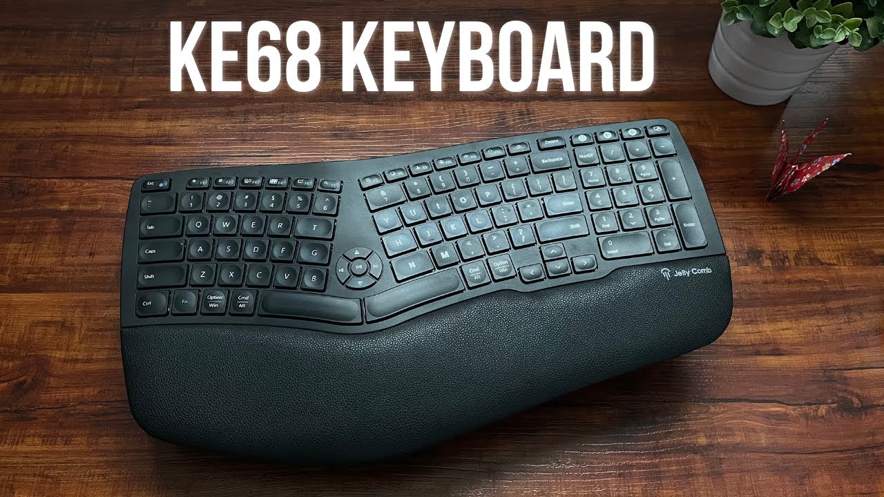 NEW Jelly Comb KE68 Ergonomic Keyboard - Best Logitech K860 Alternative?