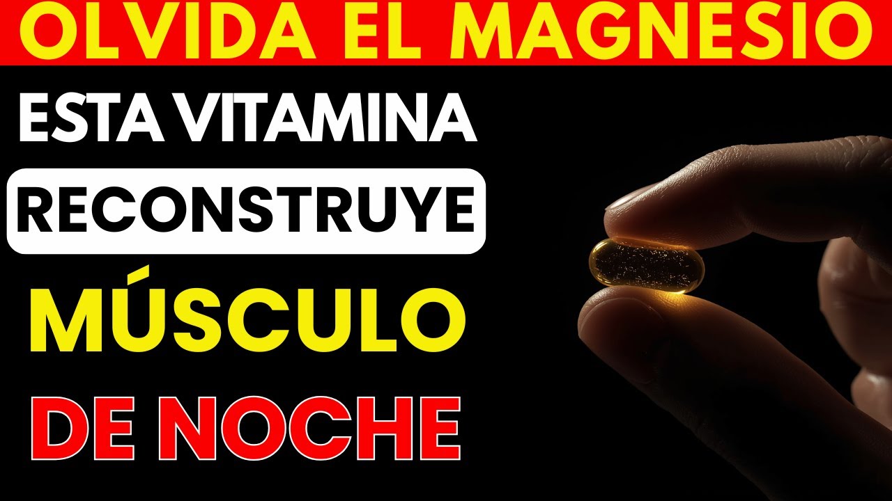 ¡Olvida el MAGNESIO, toma 2 VITAMINAS para RECONSTRUIR MÚSCULO de NOCHE!