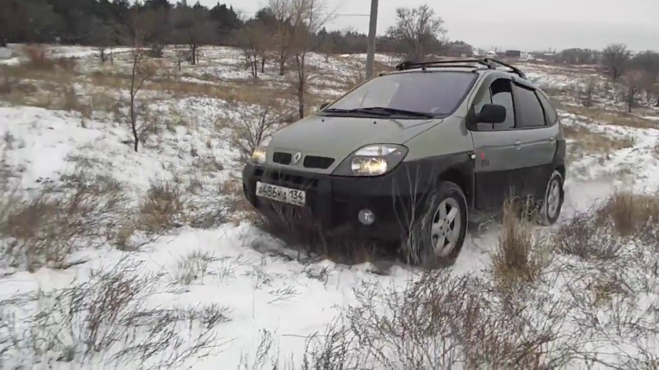 ПЕРВЫЙ СНЕГ Renault Scenic RX4 ПОКАТУШКИ ТЕСТ ДРАЙВ //Alex&РЕКС