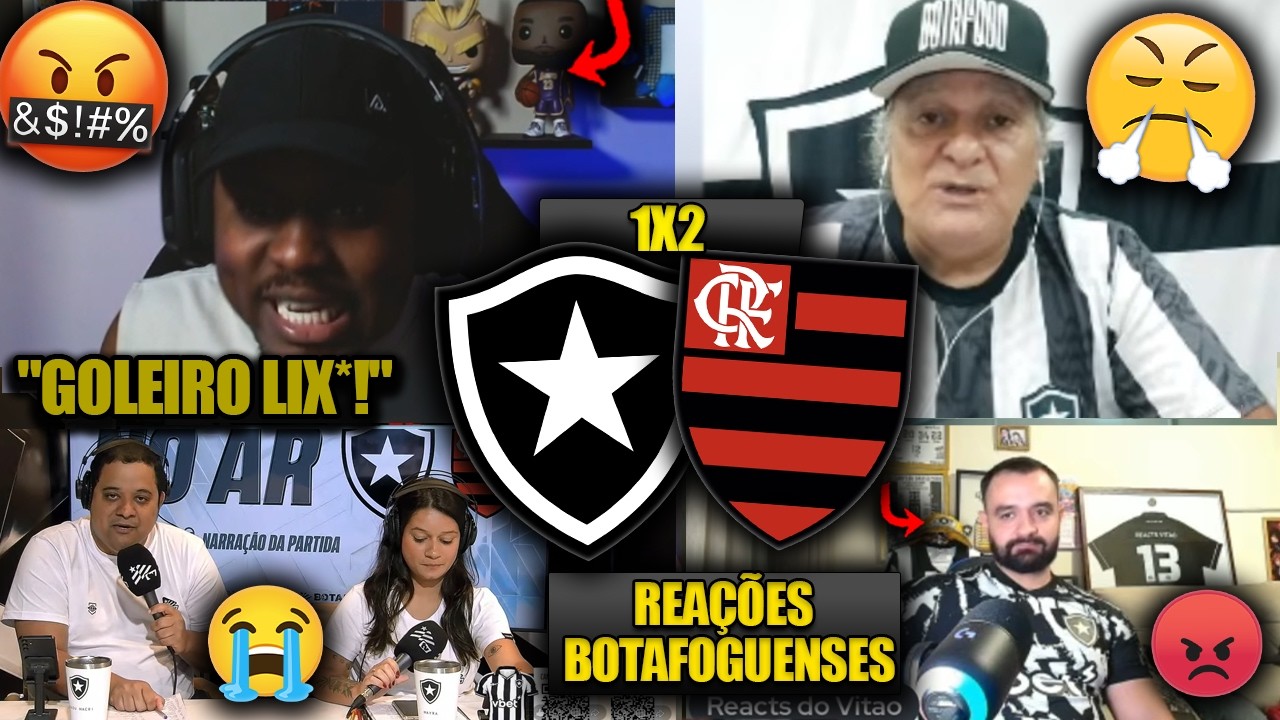REA&Ccedil;&Otilde;ES dos BOTAFOGUENSES - BOTAFOGO 1x2 FLAMENGO - CARIOC&Atilde;O 2026 - REACT VAMOS RIR!
