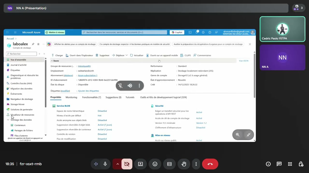 07- Exercice - Créer un objet blob de stockage Azure