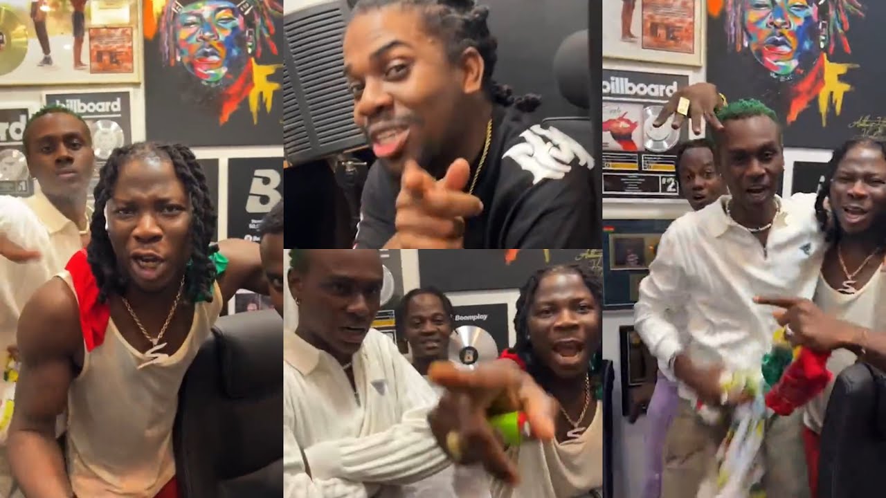 Stonebwoy, Jahmiel, 10Tikk and Larruso in the Studio Set To Record  #Overlord Remix? Full Video 🔥🔥
