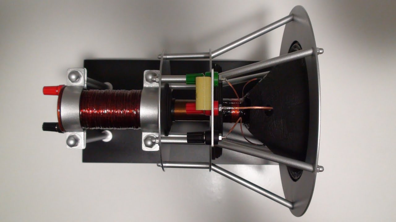 Altavoz electrodinámico de dos vías / Homemade two way electrodynamic loudspeaker