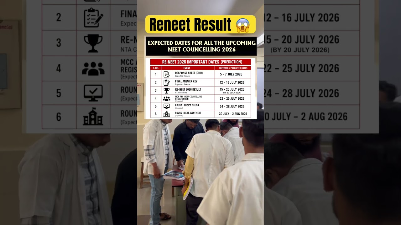 Reneet result date ! #neetmotivation #neetupdate #inspireneet #aiims #doctors #whitecoatdream #nta