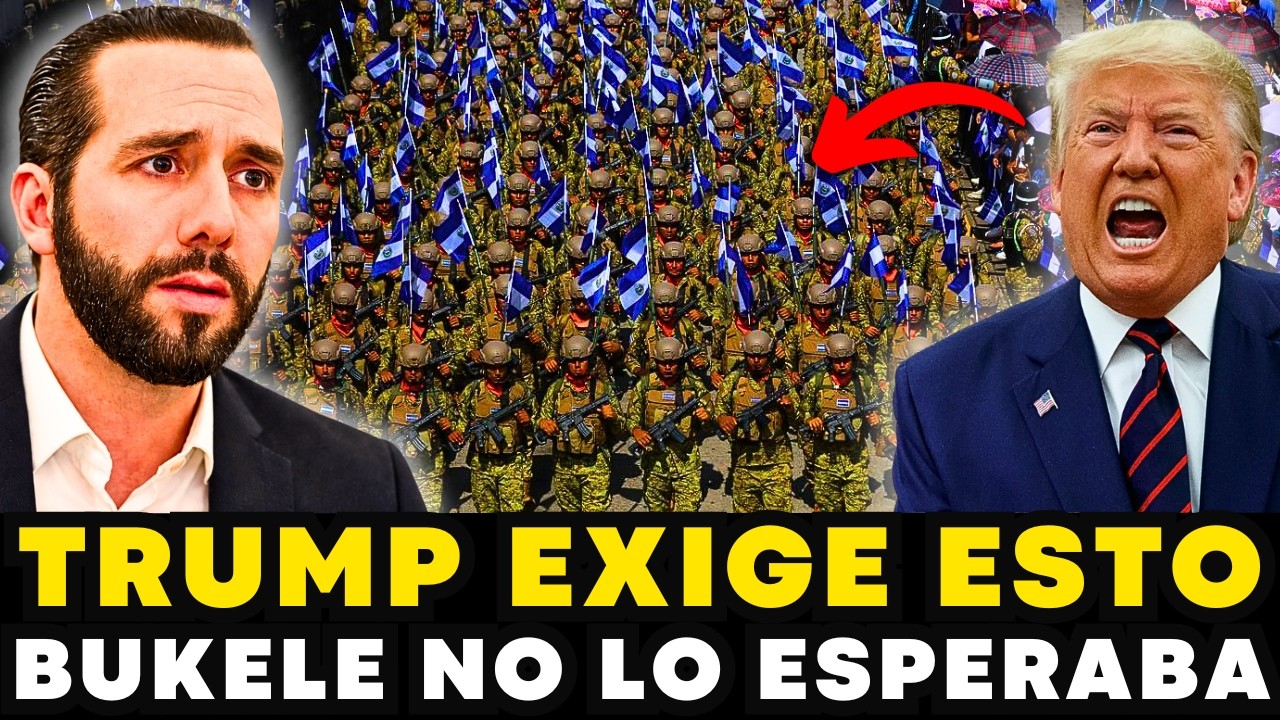 TRUMP MANDA A LLAMAR AL EJERCITO DE EL SALVADOR BUKELE NO LO ESPERABA