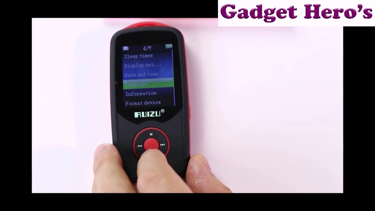 Gadget Hero's RUIZU X06 Bluetooth HIFI 4G MP3 Player